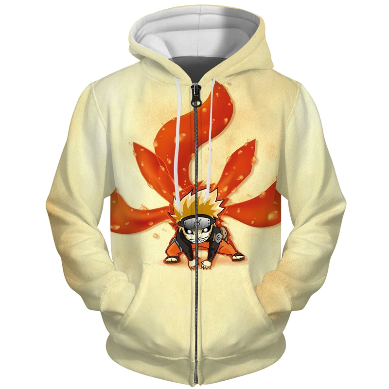 

3D Sasuke Zipper Hoodie Men Japanese Anime Character Sweatshirts Zipper Male Casual Fashion Long Sleeve Zipper Hoodie Male 5XL