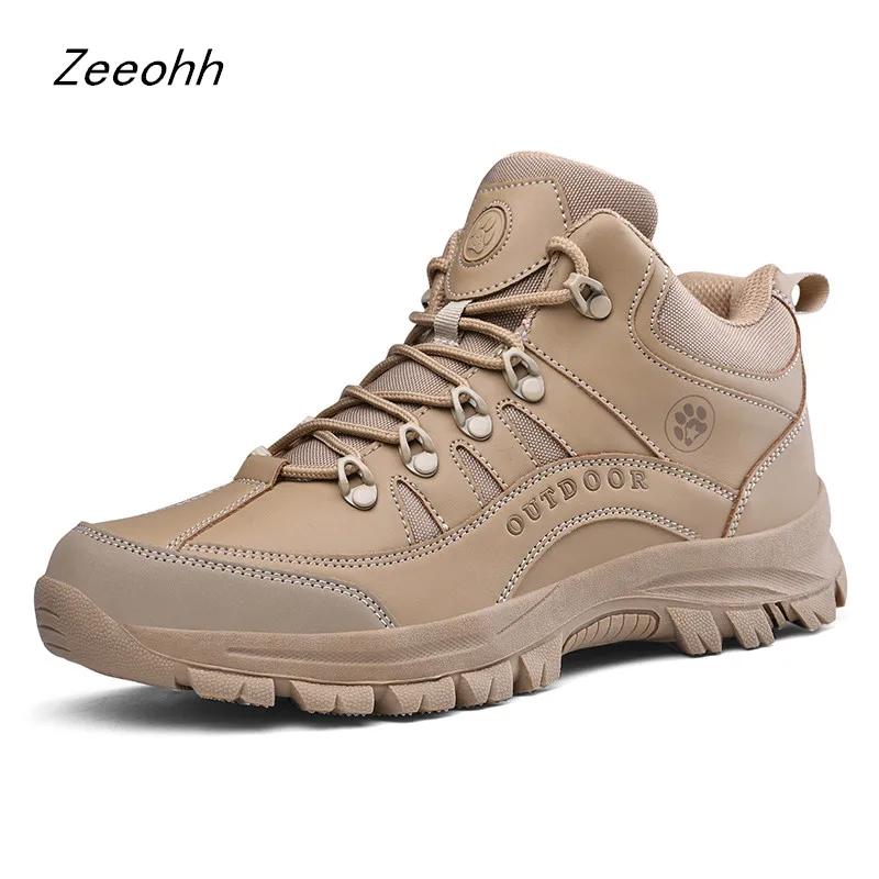 

Men Desert Tactical Boots Outdoor Waterproof Hiking Shoes Sneakers Non-slip Wear Sports Climbing Shoes botas tacticas hombre