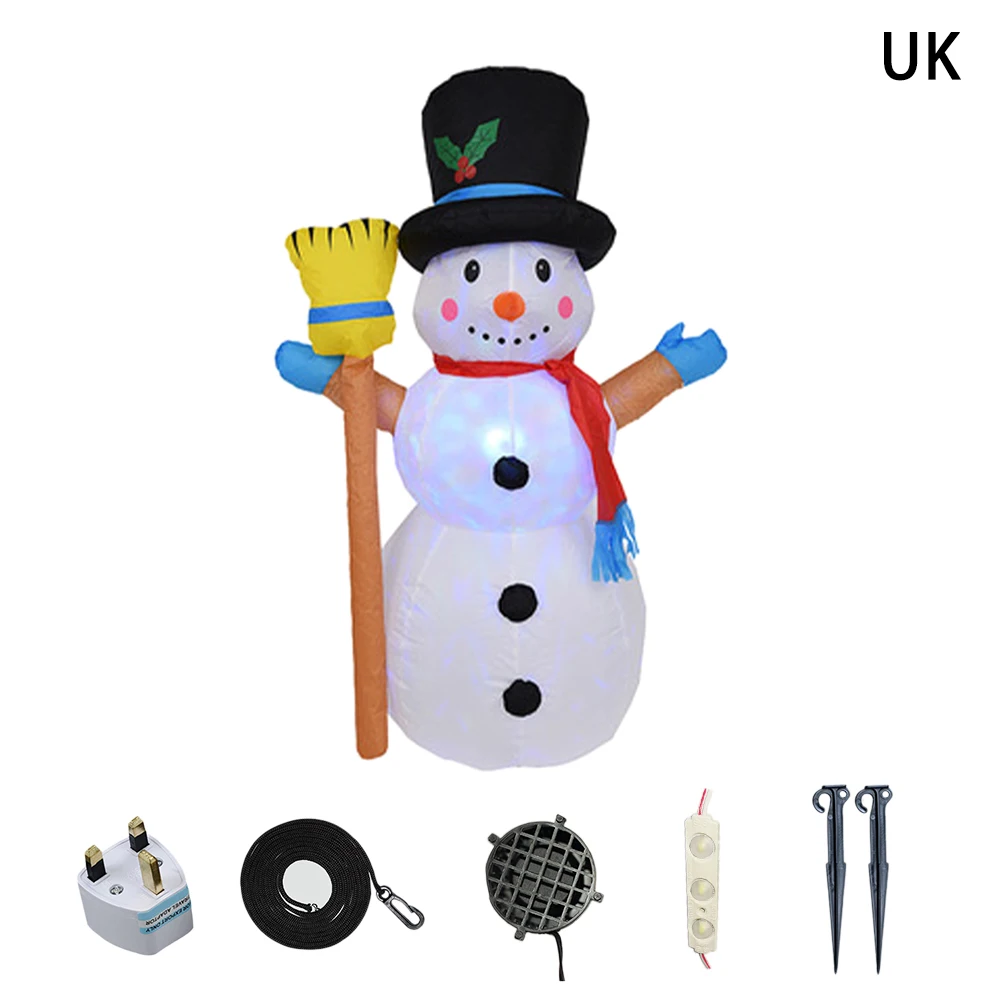

Party Supplies LED Light Inflatable Snowman Kids Colorful Christmas Decoration Props Home Outdoor With Air Blower Winter Stakes