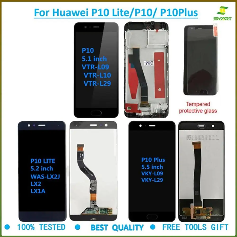 Для Huawei P10 ЖК дисплей для Plus Lite сенсорный экран дигитайзер в сборе P10P ЖК|Экраны