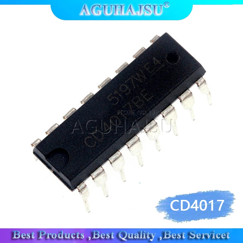10 шт./лот CD4017 CD4017B CD4017BE 4017 десять лет счетчик делитель IC новый оригинальный|ic cd4017|ic