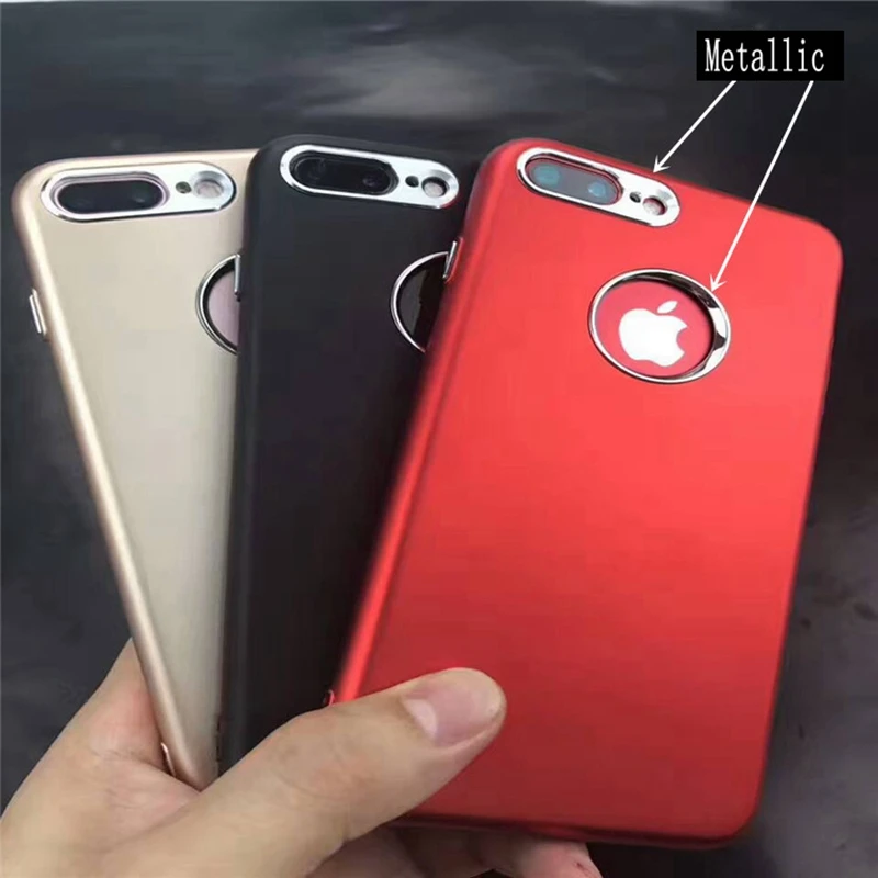 Роскошный чехол для iphone X 6 S 7 8 Plus Caes защитный золотой модный с металлическим