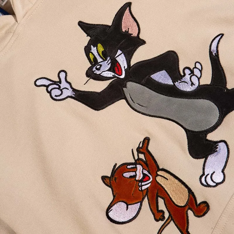 UNCLEDONJM 2020 мужская толстовка с изображением мышки и кошки осенние толстовки в