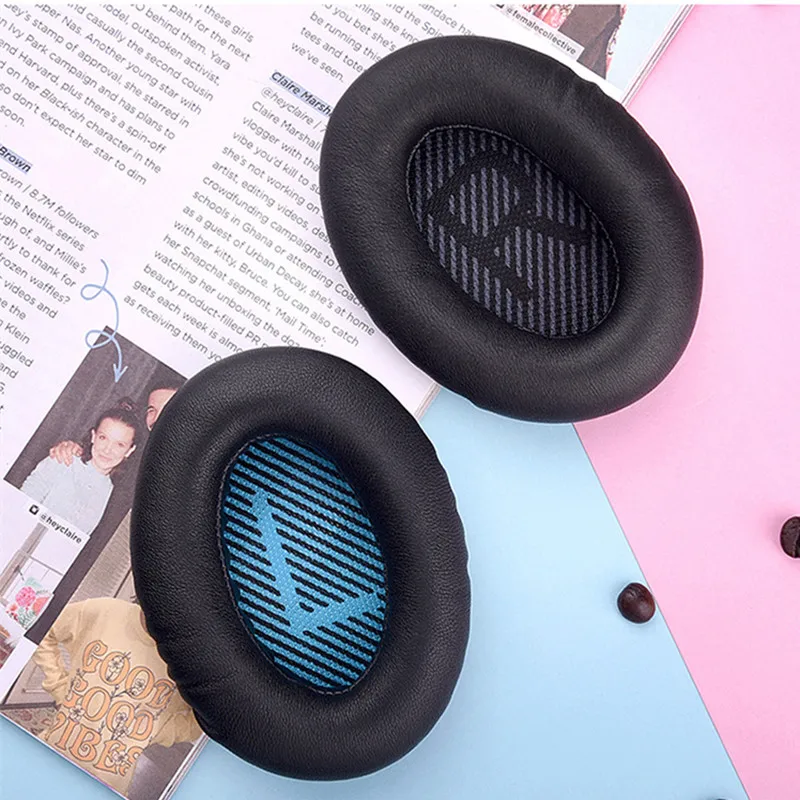 Сменные амбушюры из овечьей кожи с пеной памяти для BOSE QC2 QC15 AE2/i QC25 QC35 наушники
