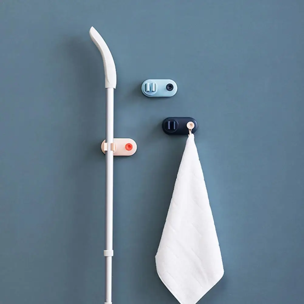 

Household Self-adhesive Wall-mounted Mop And Broom Bathroom Clip Free Punch Hanging Hanger Storage Strong Holder Storage Vi A1B1
