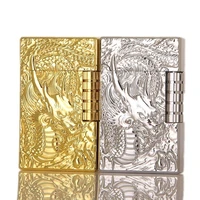 creativity carved dragon side lighter wheel open flame lighter gift for men smoking accessories for weed gadgets for men gifts