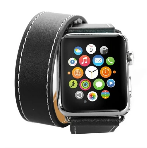 Длинные подлинные ремешки для часов Apple Watch 42 мм 44 кожаный магнитный ремешок iWatch 5