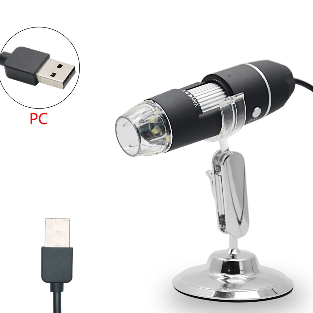USB цифровой микроскоп 1000X увеличение 8 светодиодный электронный эндоскоп Лупа LFX