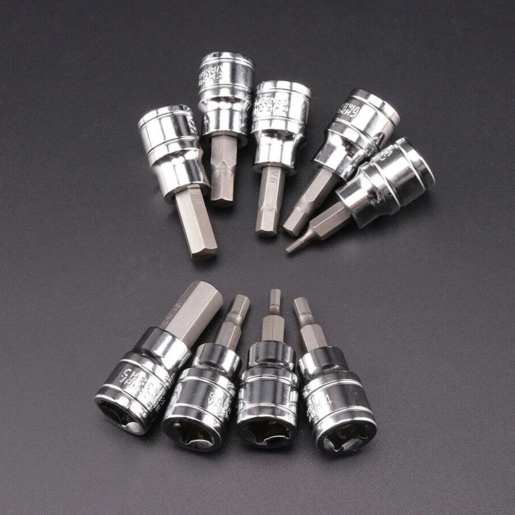 

Hex Bit Socket Metric 2-10mm Chrome vanadium steel High quality Durable