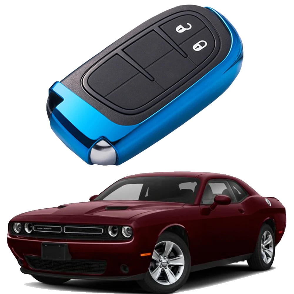 Мягкий ТПУ чехол Защитный для Ключи от джипа Fob автомобиля Jeep Challenger дистанционный