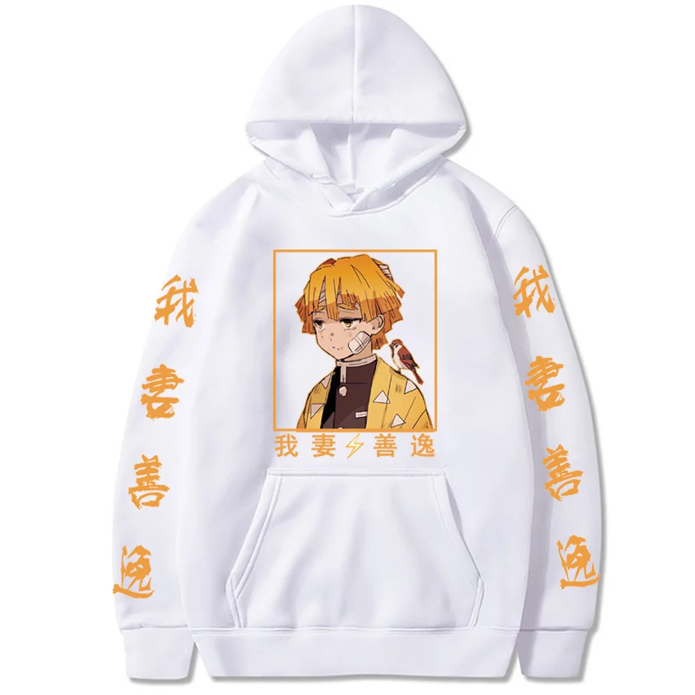 2021 модные толстовки с капюшоном изображением рассекающего демонов аниме уличная
