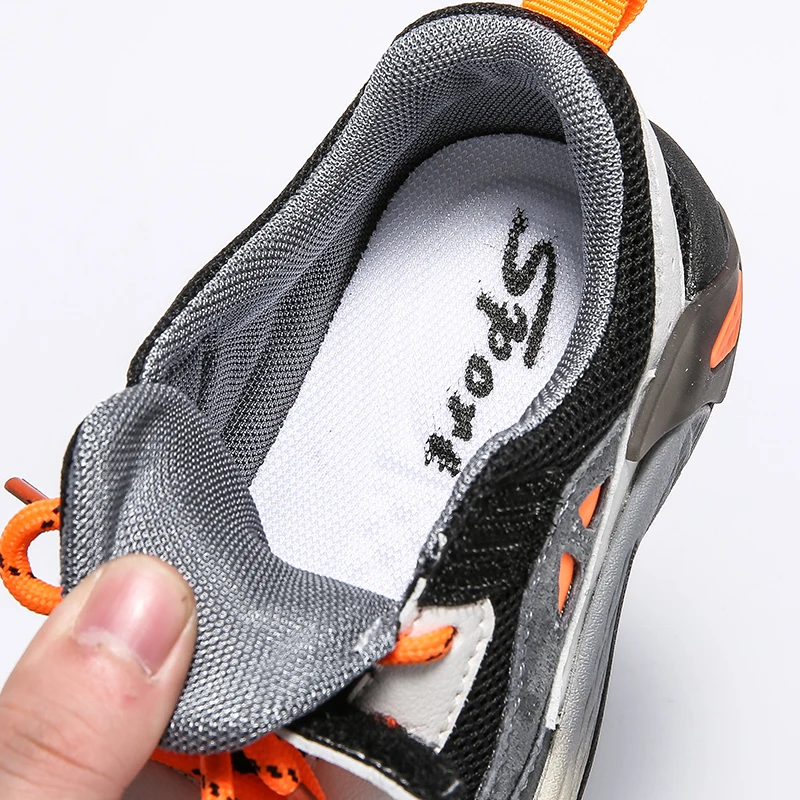 2020 весенние детские спортивные кроссовки для мальчиков бежевые повседневные