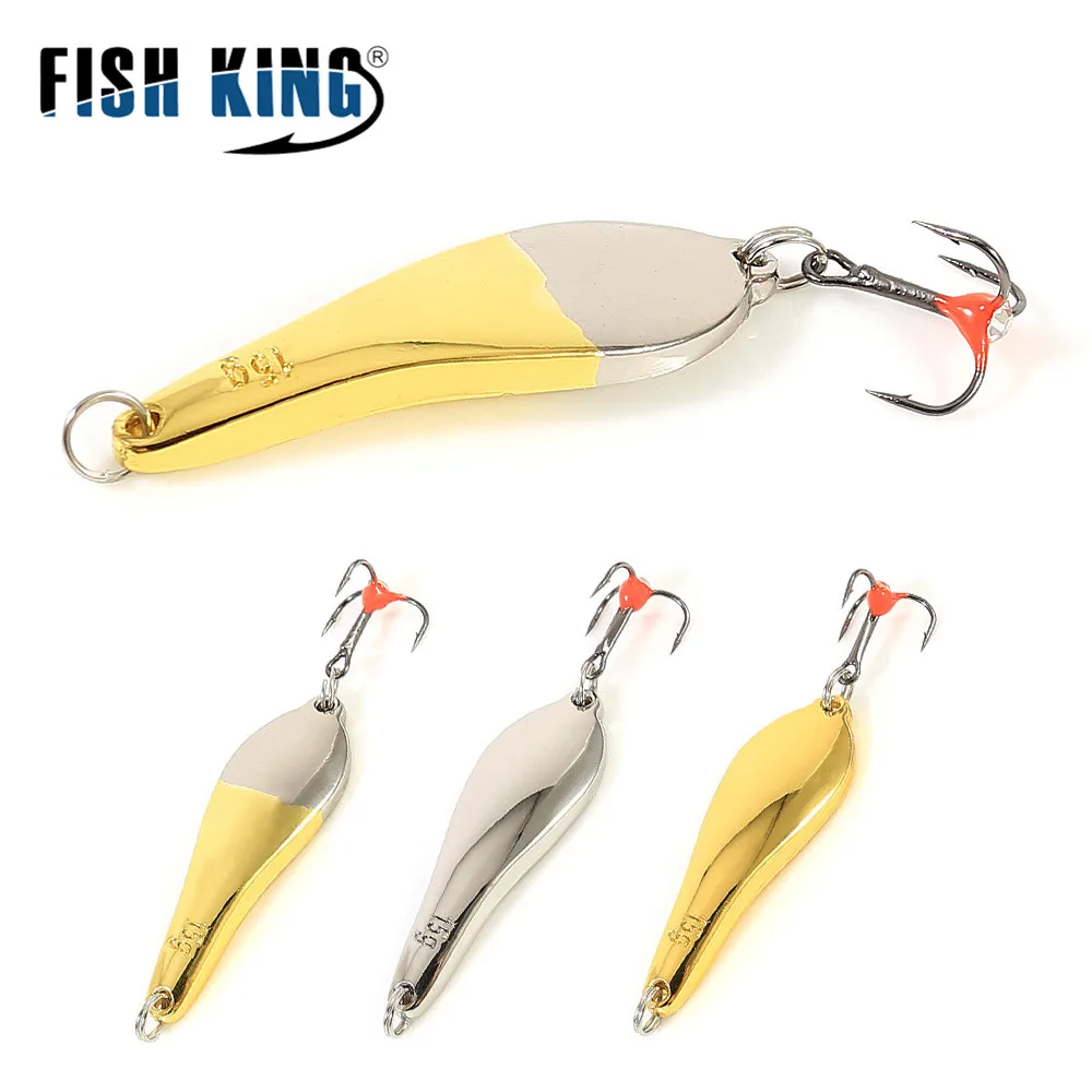 FISH KING металлический зимний джиг приманка для рыбалки балансиры басов 10/15/20 г