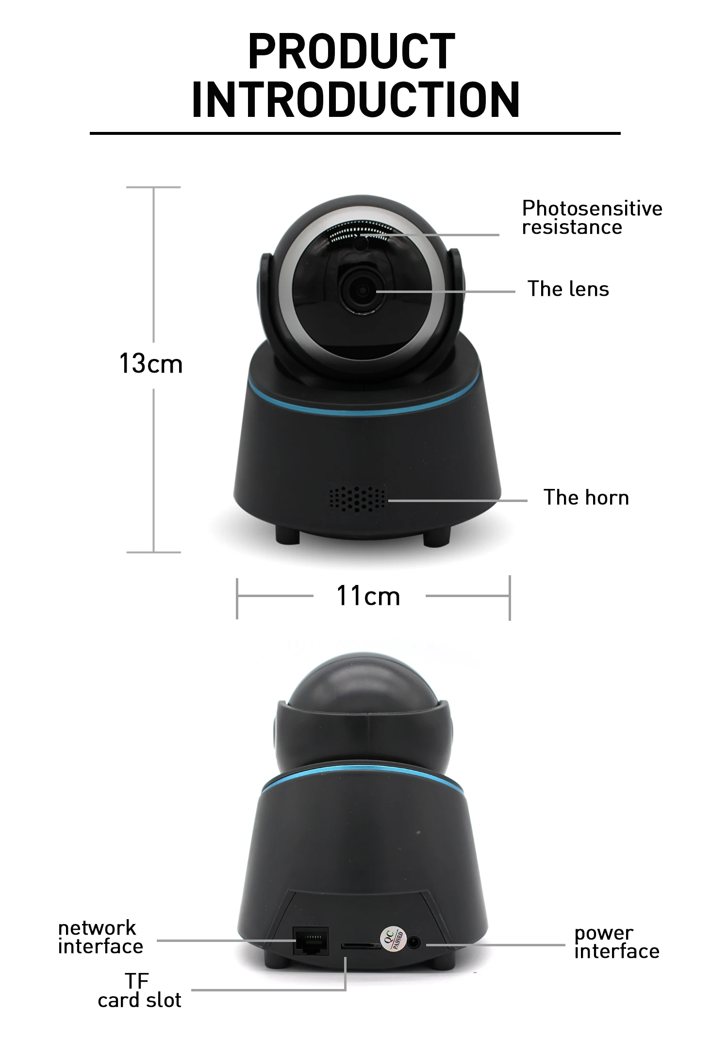 

Hot selling IP camera indoor WiFi camera night vision movement detection alarm + automatic tracking baby watch camera CCTV camer