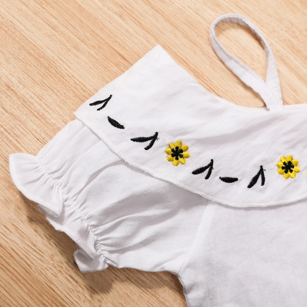 Комплект одежды для девочек HE Hello Enjoy летний детский топ с ремнем и открытыми