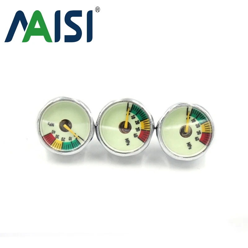 Воздушный насос для пейнтбола 3 шт. мини-датчик высокого давления 25 мм манометр 40