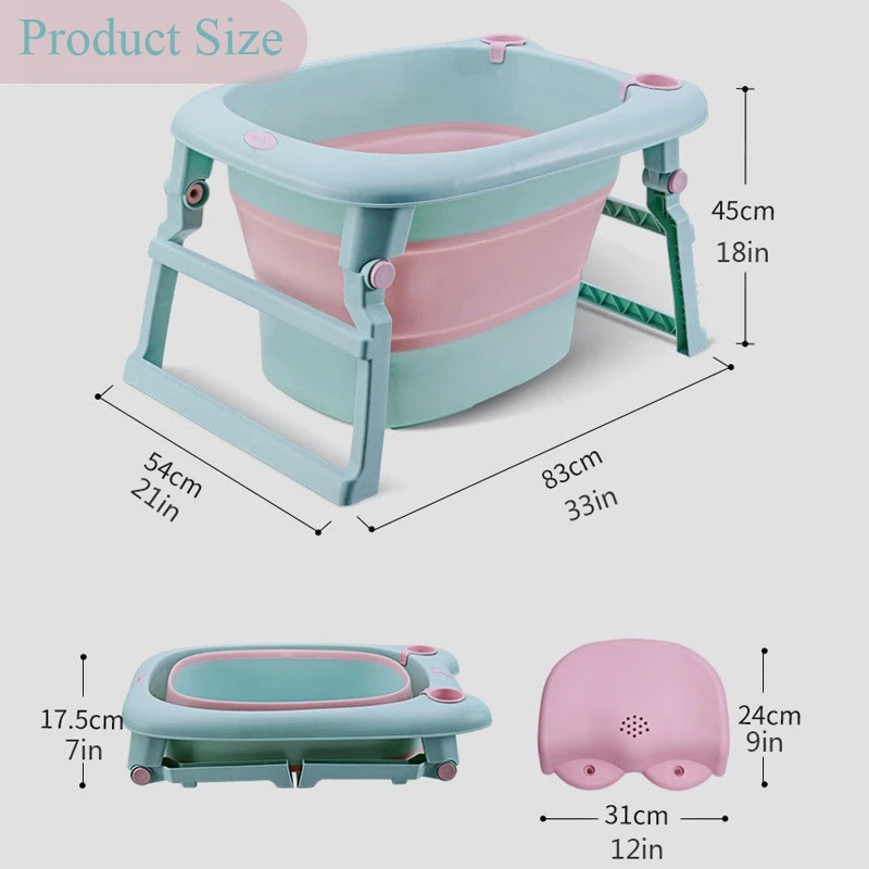 Babyinner Детская ванна Складная портативная Ванна баррель для младенцев
