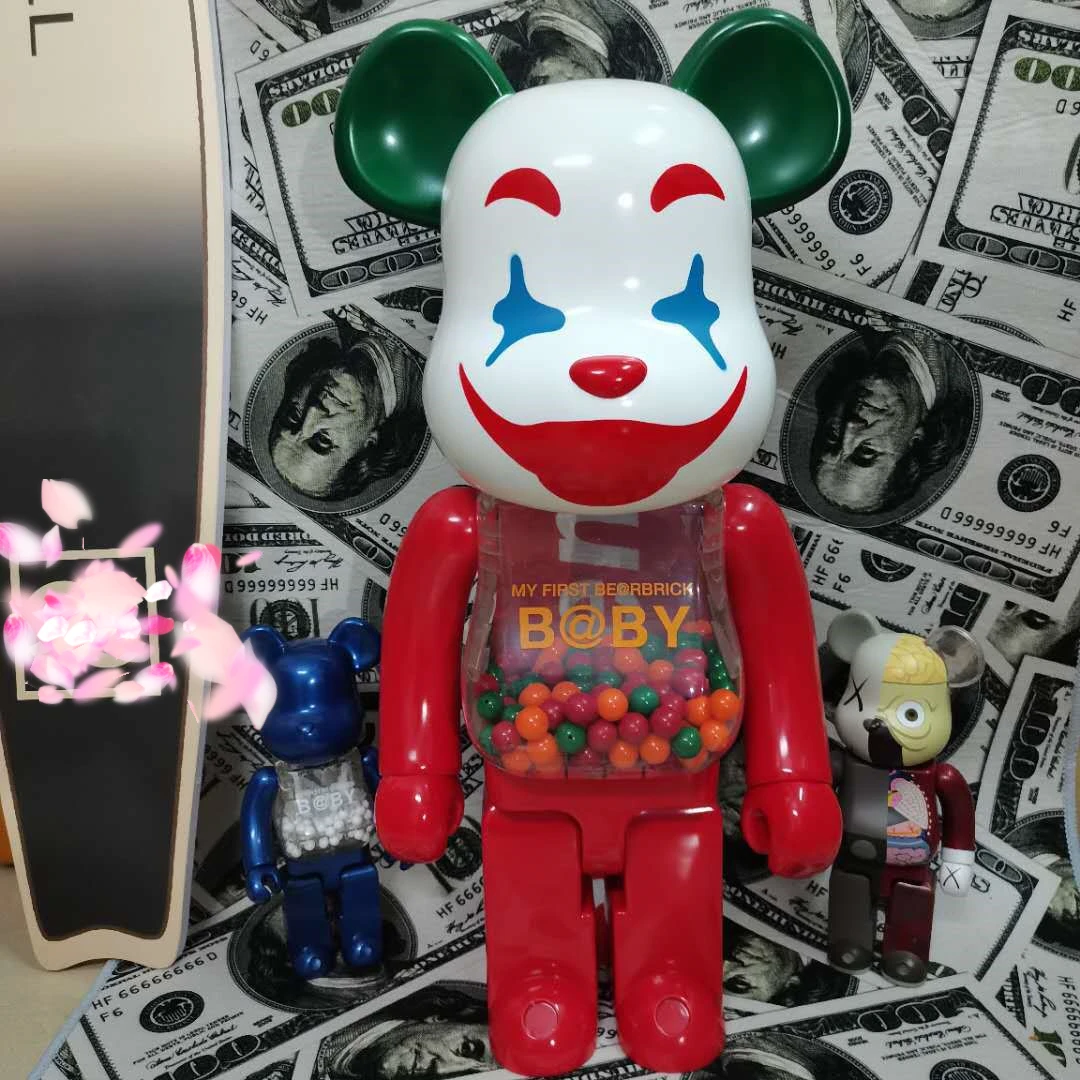 

Tide play bearbrick violent bear building blocks bear 1000% Qianqiu pirate ornaments doll payaso @rbrick Home decoration toys