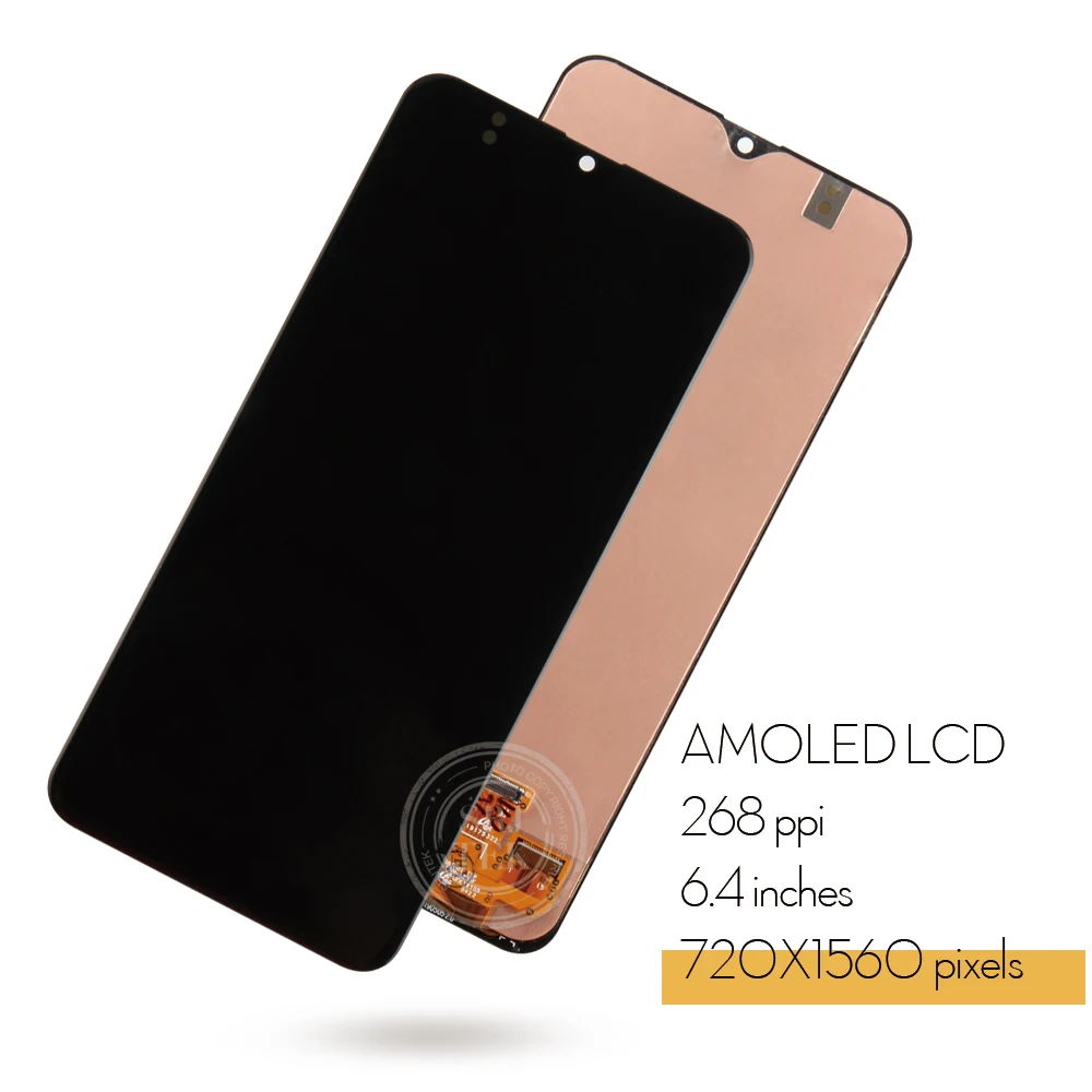 Сенсорный экран AMOLED для Samsung Galaxy A20 ЖК дисплей с дигитайзером и сенсорным экраном