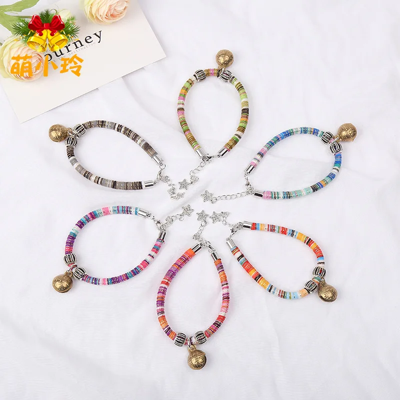 Ошейник для кошки с колокольчиком ошейник кошек безопасное ожерелье котенка