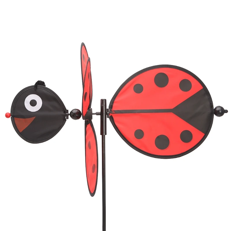 

Bee Ladybug Windmill Whirligig Wind Spinner Home Yard Garden Decor Kids Toys