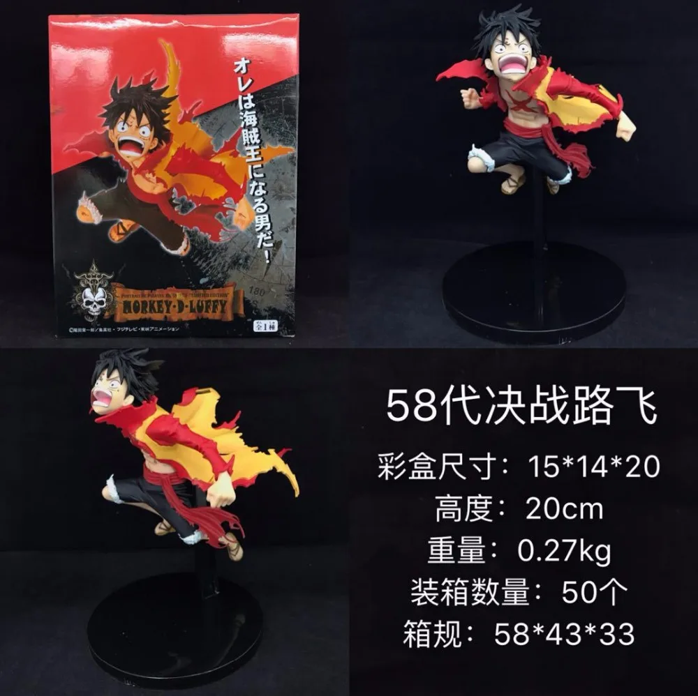 

20cm One piece morkey D Luffy Anime Cartoon Action Figure quality New Collection figures for friends gifts