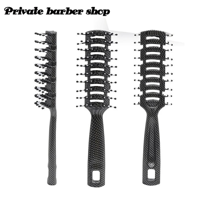 

Hairdressing massage comb large curved comb cross-mirror square massage comb nine-row comb hair care and nourishing comb