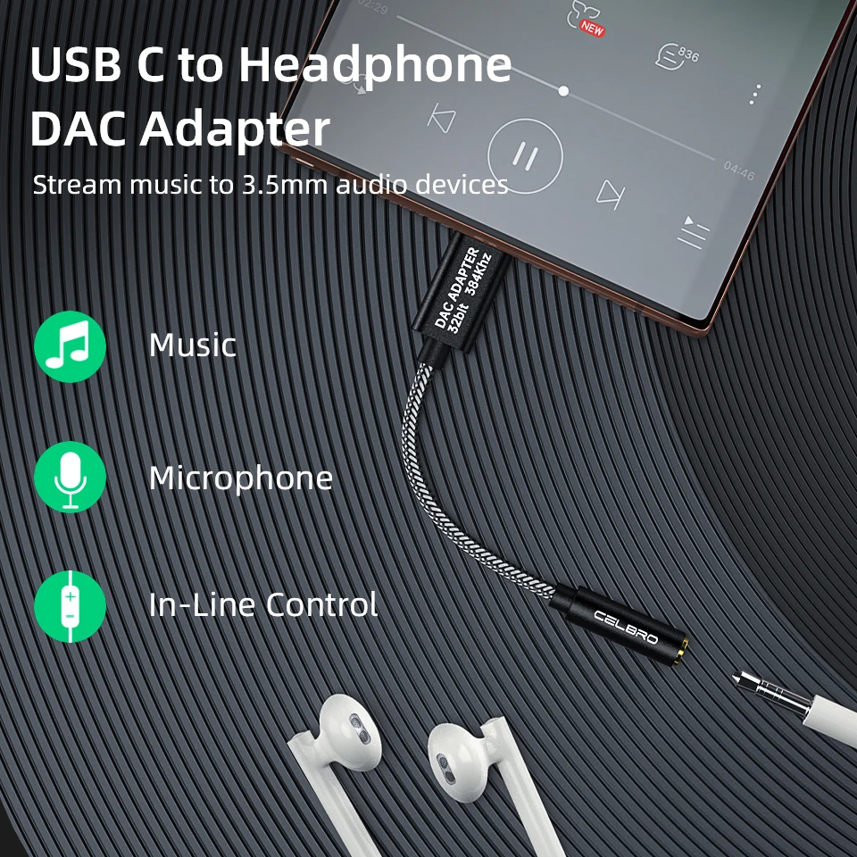 Hi Fi Usb Type C на 3 5 мм Aux аудио адаптер DAC цифровой декодирующий усилитель конвертер