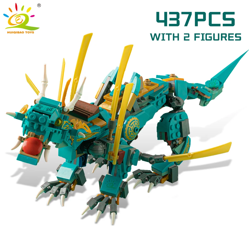 HUIQIBAO ниндзя-Дракон модель строительные блоки с Kai Jay рыцарские фигуры кино город
