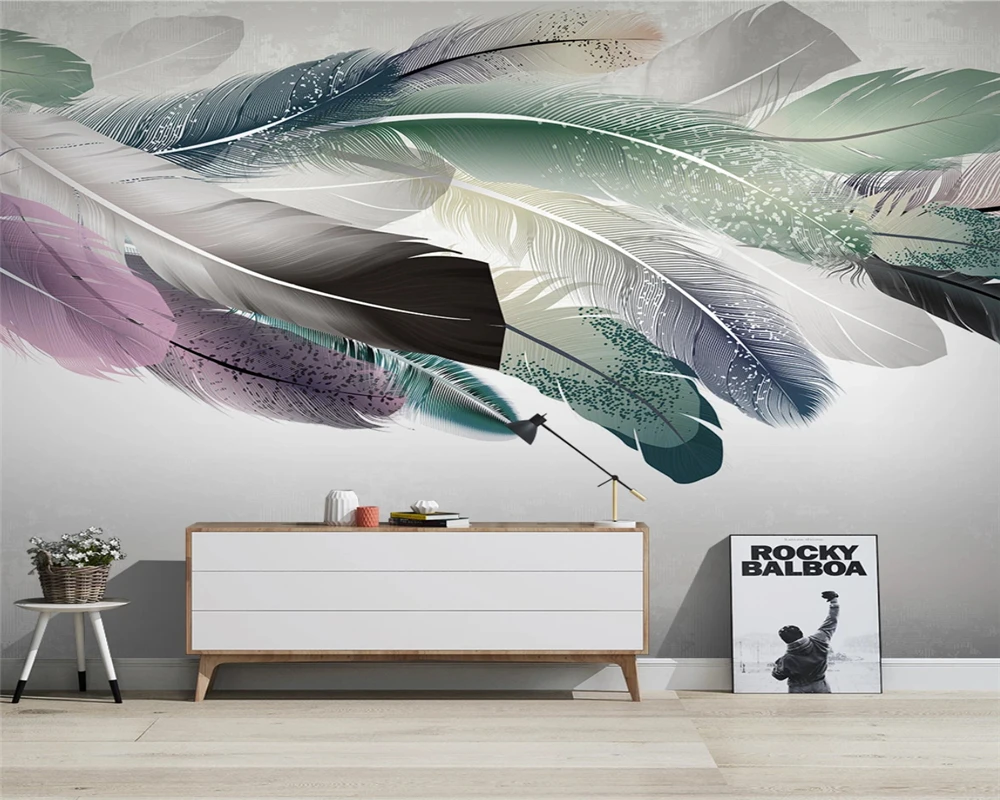 3d обои светлые Роскошные небольшие свежие современные минималистские в