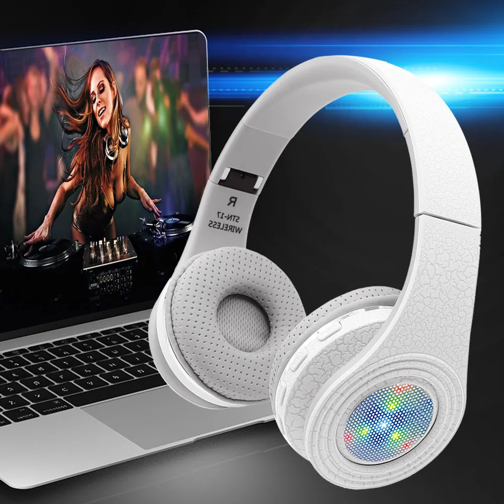 Белый Mosunx портативная беспроводная гарнитура Bluetooth 4,1 наушники с шумоподавлением Встроенный микрофон для samsung iPhone - Цвет: Белый