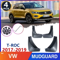 car fender mud flap for volkswagen vw t roc troc t roc 2017 2018 2019 mudguards splash guards flaps car accessories stickers