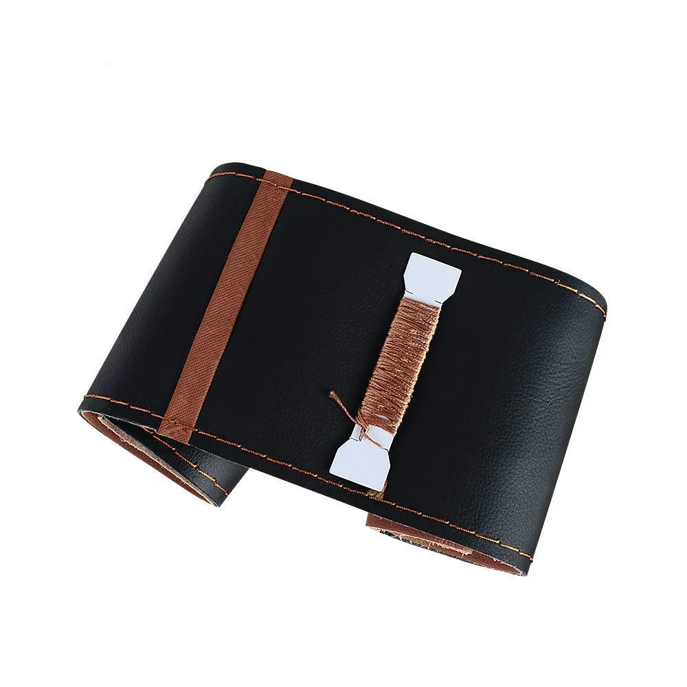 Чехлы рулевого колеса автомобиля 38 см микро волоконная Кожа DIY оплетка на руле