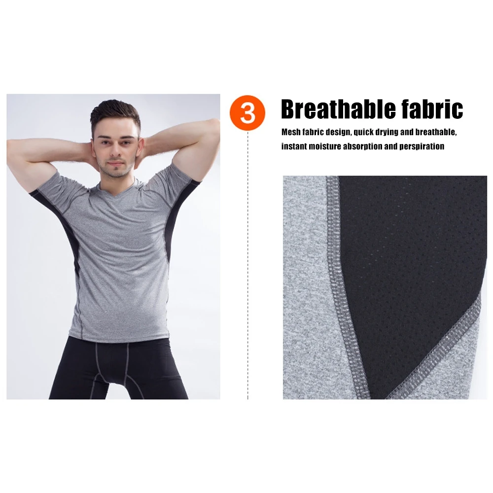 

Sports T-shirt Moisture Wicking Short-Sleeved Fitness Training Clothes For Men Women Running Outdoor Accessories