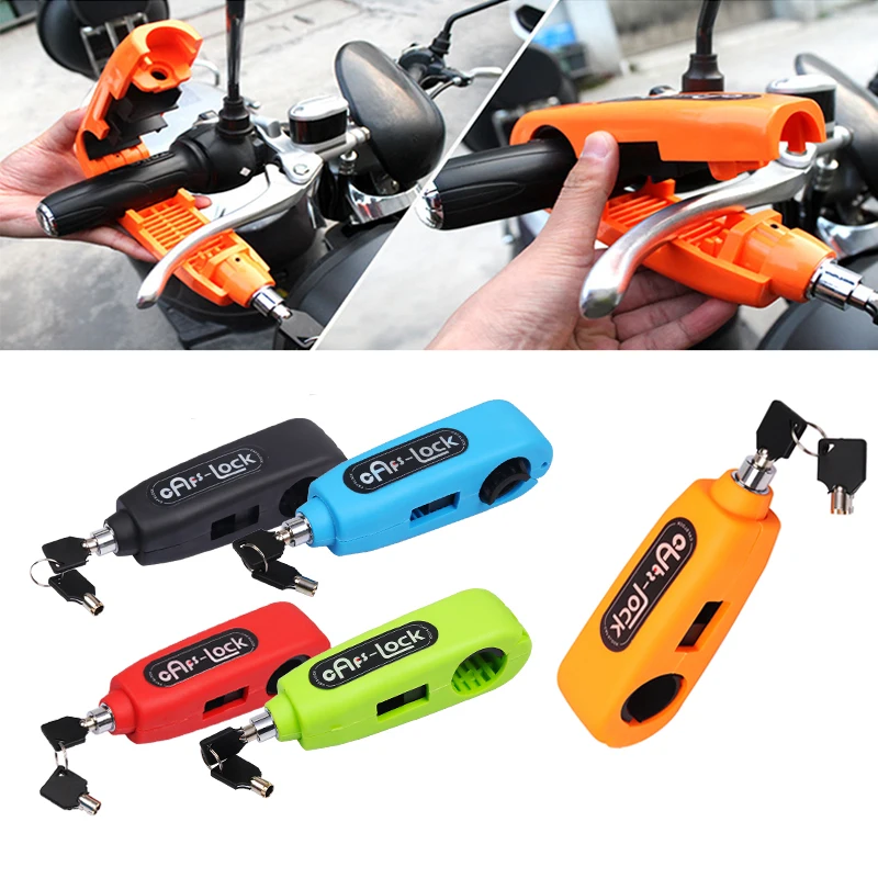 

Motorcycle Grip Lock Handlebar Safety Lock Brake Universal Scooter Safety Throttle Grip Anti Theft Protection Security Lock