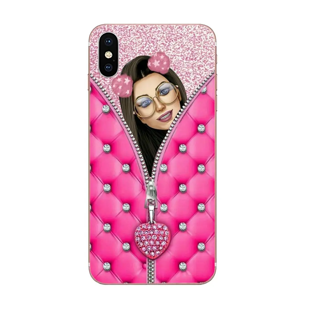 Fashion Diamond Zipper Lock Screen For Sony Xperia Z Z1 Z2 Z3 Z4 Z5 compact Mini M2 M4 M5 T3 E3 E5 XA XA1 XZ Premium | Мобильные