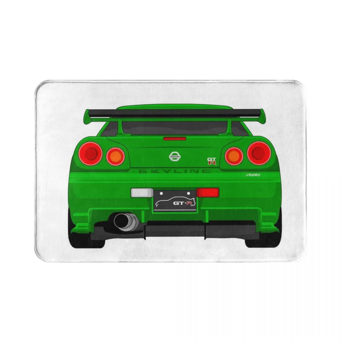 

R34 GTR Polyester Doormat Rug carpet Mat Footpad Non-slip Cushion Front Room Corridor Kitchen Bedroom balcony toilet 40*60cm