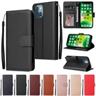 Кожаный чехол-бумажник с откидной крышкой для iPhone 13 Pro Max 13 Mini 12 Pro Max 11 Pro Max SE 2020 X XS XR XS Max 78 Plus 66S Plus 55SSE