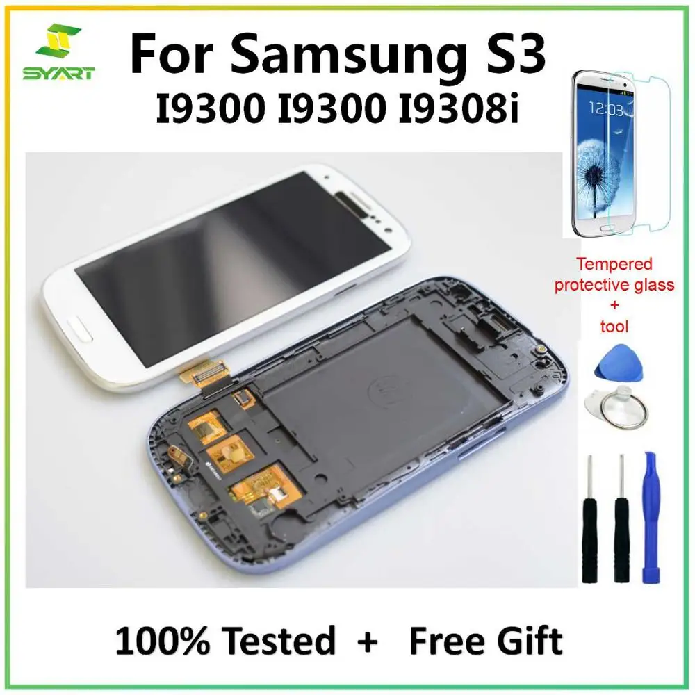 Для samsung Galaxy S3 TFT lcd дисплей кодирующий преобразователь сенсорного экрана в сборе