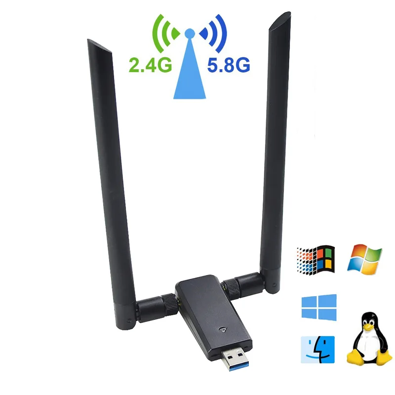 OEM новый продукт wifi прямой nano usb Адаптер 2 4 ГГц/5 ГГц ac 1200 Мбит/с 3 0 интерфейс