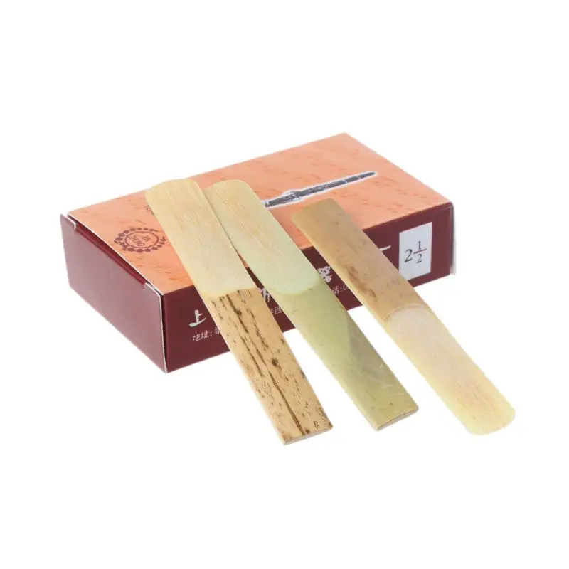 

652D 10pcs 2.5 Strength Clarinet Reeds Music Instrument Part Traditional Bamboo Reeds