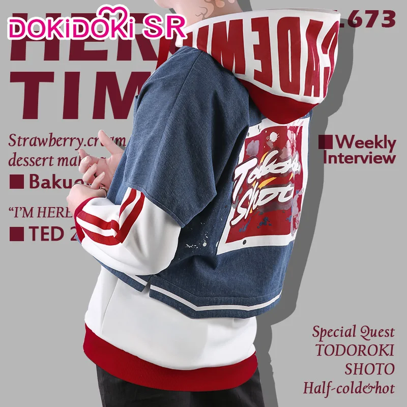 DokiDoki SR аниме My Hero Academia Косплей Boku No Todoroki Shoto Doujin мужской костюм для косплея Todoroki| |