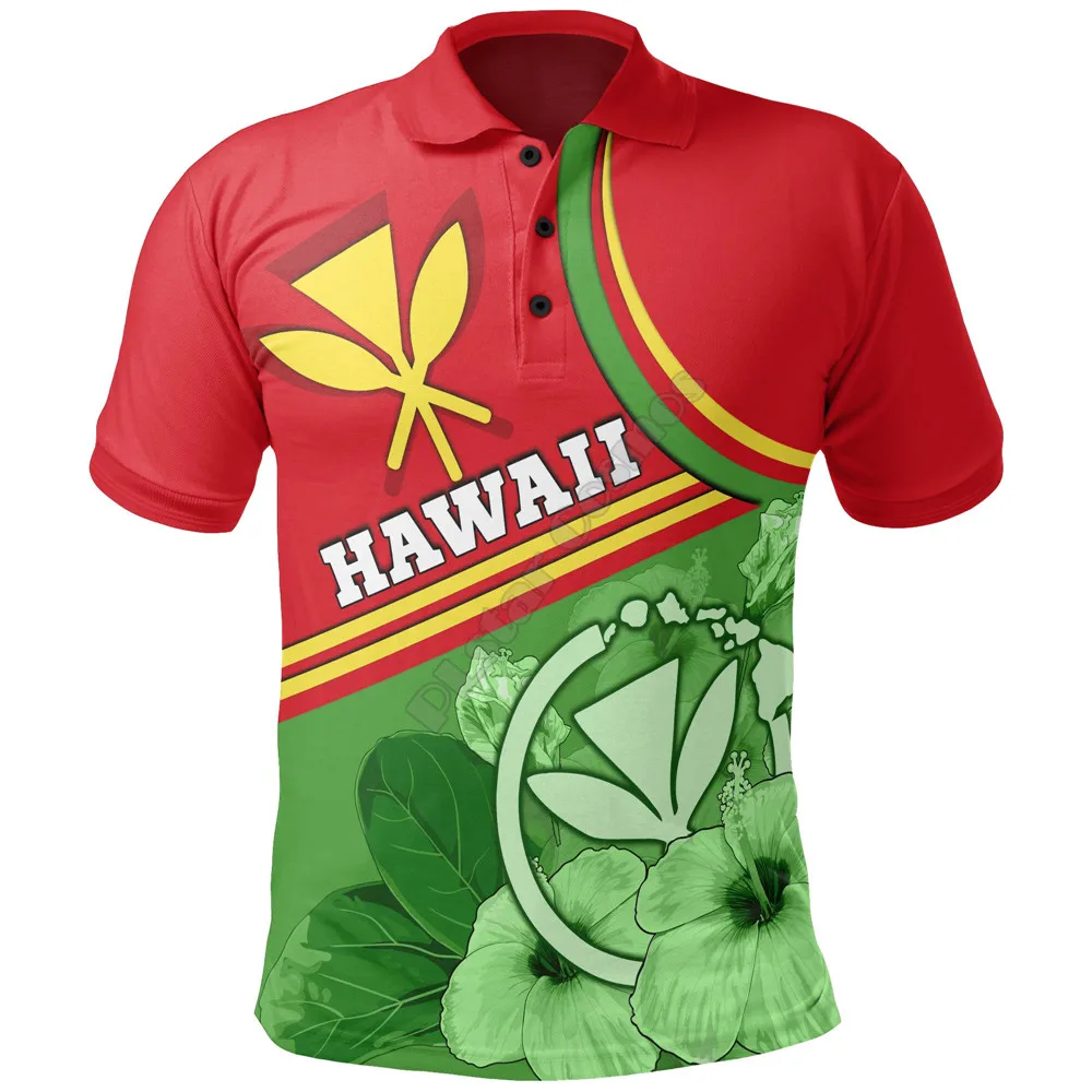 

Hawaii Polynesian Polo Shirt Hawaii Kanaka Maoli 3D Printed Polo Shirt Men For Women Short Sleeve Summer T-shirt