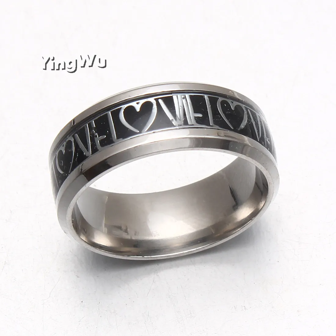 

Ювелирные изделия унисекс из нержавеющей стали, серебряные Простые титановые кольца для мужчин, 8 мм, 20 шт., бесплатная доставка