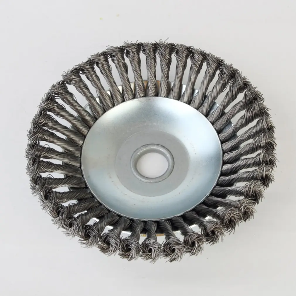 Mower twisting and beating wheel wire weeding disc Rust removal Ground Moss Removal Agriculture Forestry |