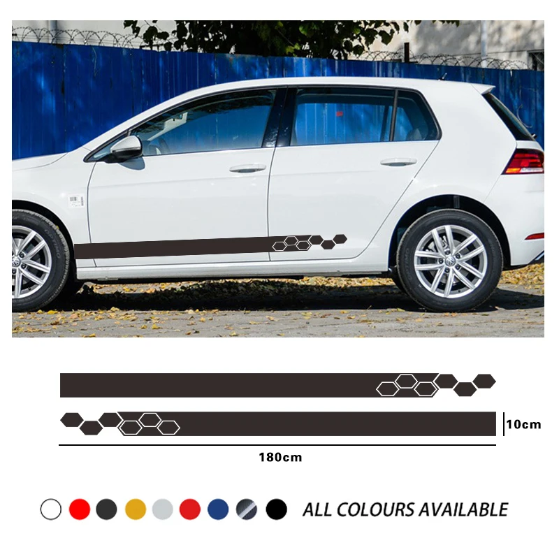 2 шт. автомобильные виниловые наклейки на дверь и боковую юбку | Автомобили