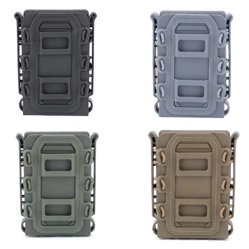 

5.56 7.62 Fast Magazine Pouch Quick Release Tactical Mag Nylon Holster Case Box Replacement for Molle System Belt