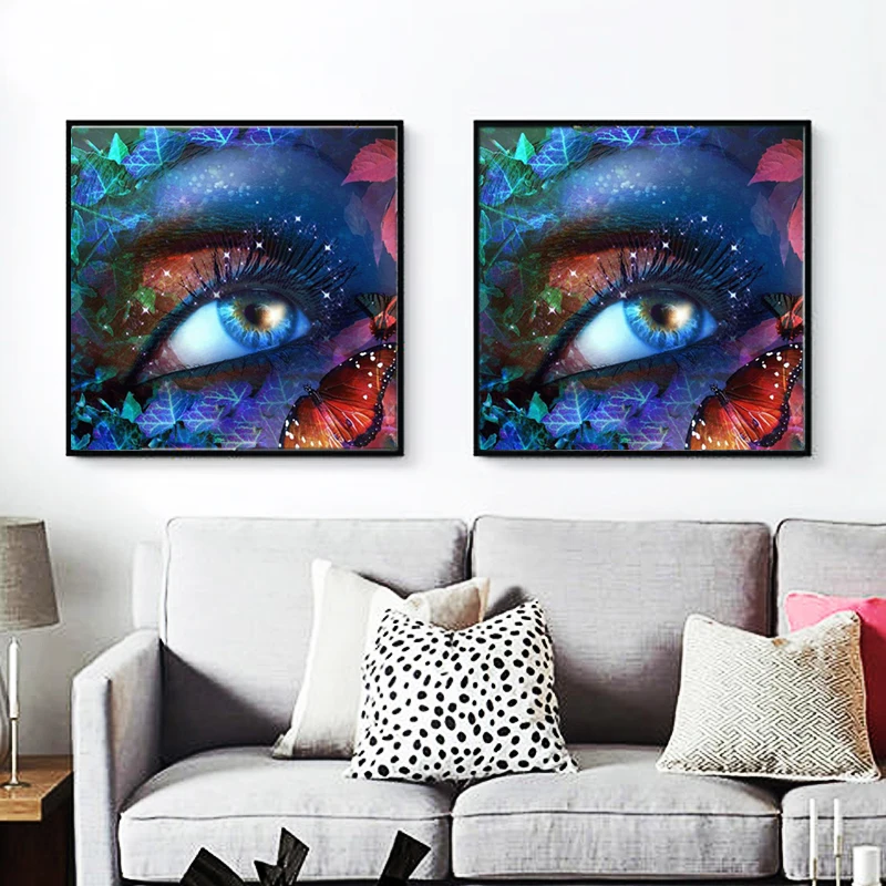 

SenyuArt Diamond Painting Full Round Embroidery Rhinestone Picture Mosaic Art Accessories Eye Butterfly Cross Stitch Kits Decor