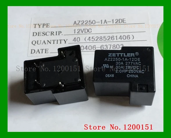 

AZ2250-1A-12DE 30A240VAC T90