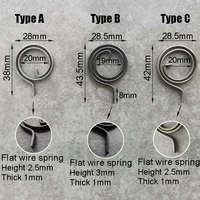 28mm flat wire door lock handle spring coil for door type a type b type c